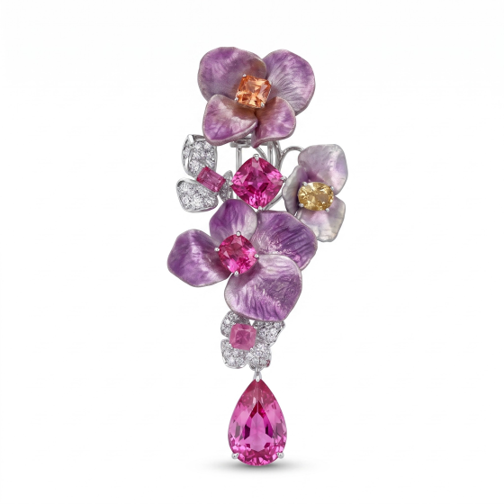 Hydrangea Petal Brooch