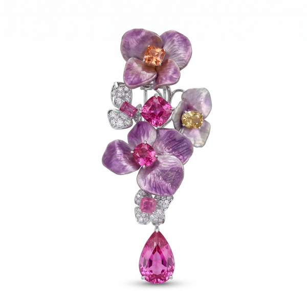 Hydrangea Petal Brooch