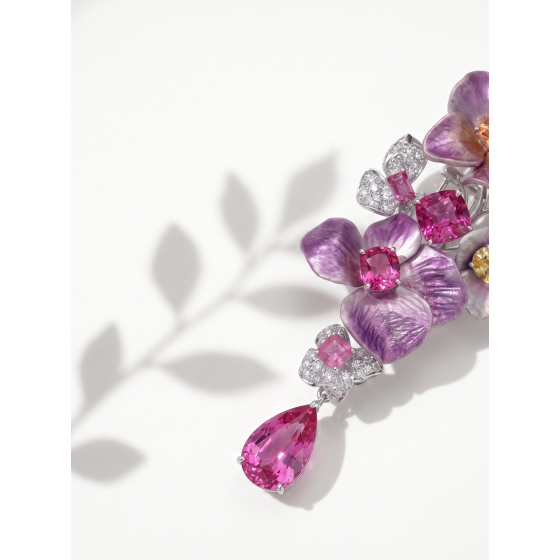 Hydrangea Petal Brooch