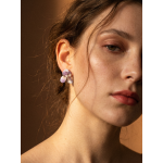 Sapphire Hydrangea Stud Earrings