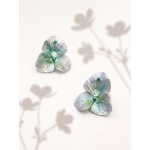Tsavorite Garnet Hydrangea Stud Earrings