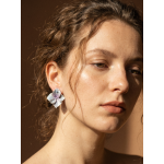 Sapphire Hydrangea Stud Earrings