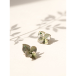 Tsavorite Garnet Hydrangea Stud Earrings