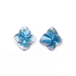 Tsavorite Garnet Hydrangea Stud Earrings