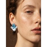 Tsavorite Garnet Hydrangea Stud Earrings