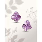 Pink Sapphire Hydrangea Stud Earrings